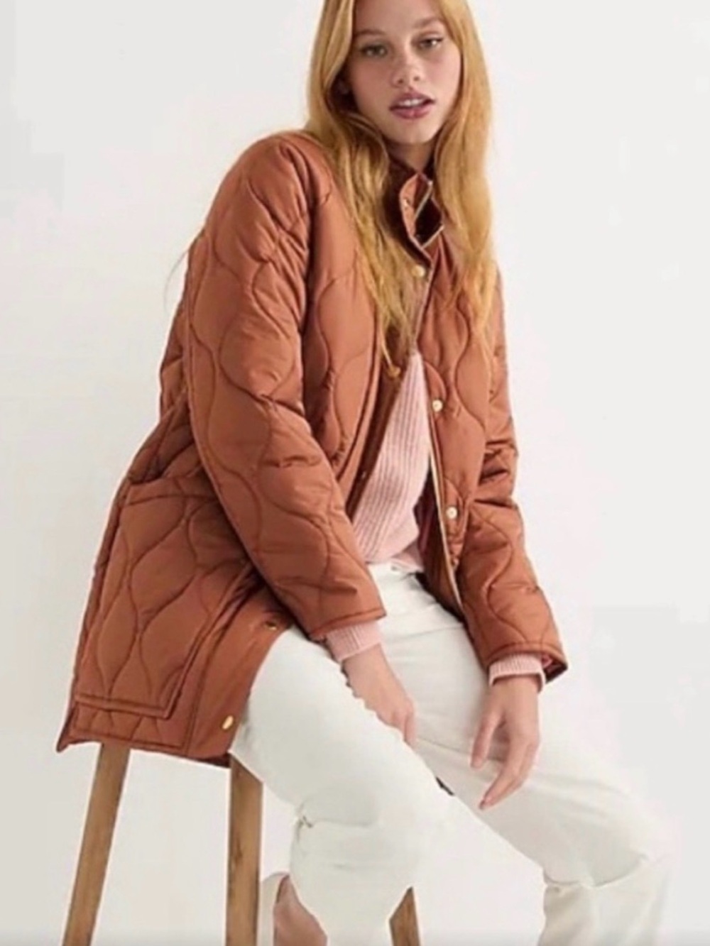 J. Crew Quilted Signature Puffer Jacket